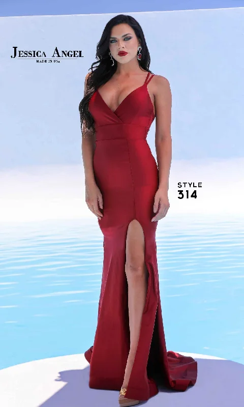 Metallic DressEmpire-Waist Long Prom Dress: Jessica Angel 314