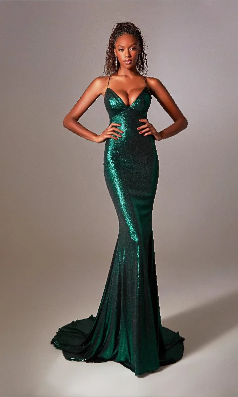 women's metallic dressesLong Metallic Prom Dress: Aerie Couture 274