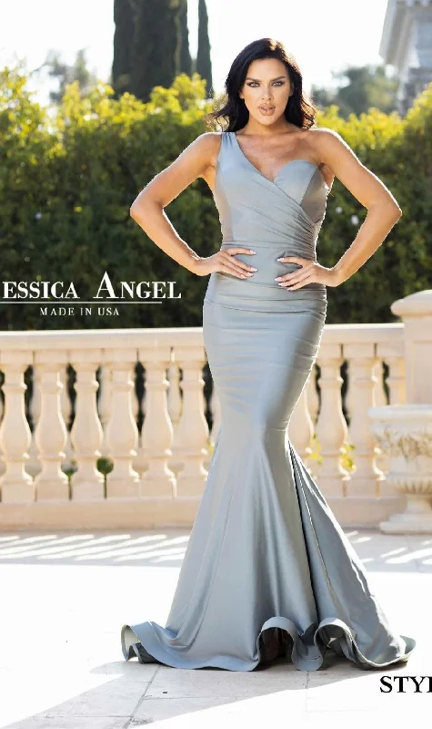 Velvet DressOne-Shoulder Long Prom Dress: Jessica Angel 809