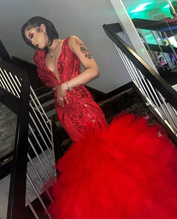 Sweetheart Neckline DressGenerous Mermaid V Neck Prom Dress, Mermaid Red Prom Dress Y1374 Sweetheart Neckline DressGenerous Mermaid V Neck Prom Dress, Mermaid Red Prom Dress Y1374
