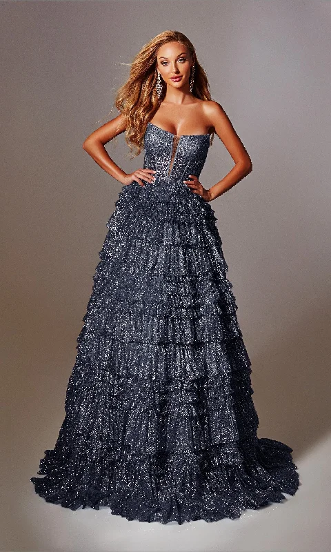Ribbon DressStrapless Long Prom Ball Gown: Aerie Couture 276