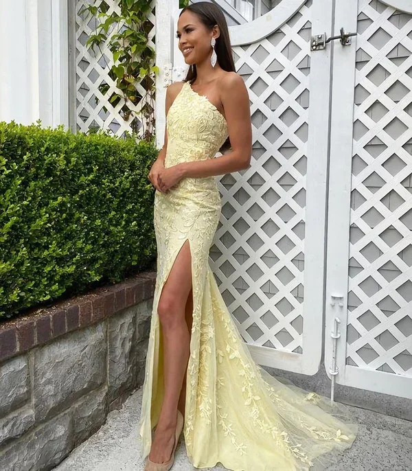 women's long-sleeved dressesNew Prom Dress, Sheath Prom Dress, Applique Prom Dresses Y1892