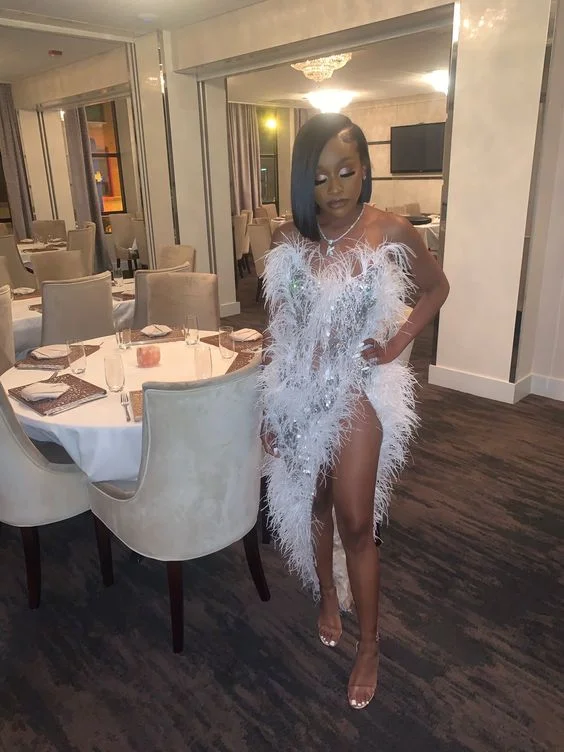 Zipper DressSexy Birthday Outfit Dress,Chic Prom DressY1867