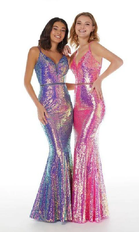 women's wrap dressesLong Sequin Prom Dress: Tiffany 12845
