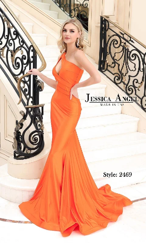 women's A-line dressesCut-Out Long Prom Dress: Jessica Angel 2469
