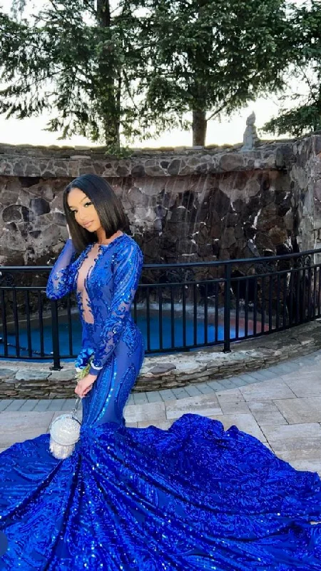 Ruffle DressRoyal Blue mermaid prom dress,Deep v mermaid sequin lace prom dress,African women prom dresses,wedding reception gown,plunging neckline Y1378 Ruffle DressRoyal Blue mermaid prom dress,Deep v mermaid sequin lace prom dress,African women prom dresses,wedding reception gown,plunging neckline Y1378