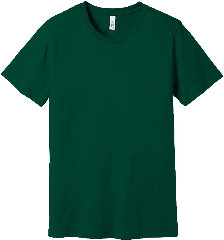 Men's Shirts with Rounded HemlinesBELLA+CANVAS Unisex Jersey Short Sleeve Tee - Evergreen Men's Shirts with Rounded HemlinesBELLA+CANVAS Unisex Jersey Short Sleeve Tee - Evergreen