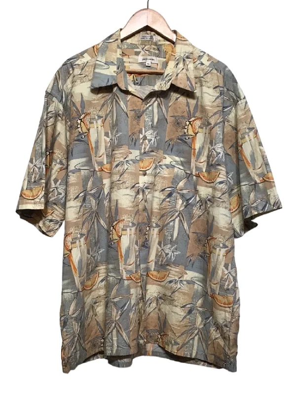 Men's Luxury Shirts for High-End FashionPierre Cardin Hawaiian Shirt (Size XXL)