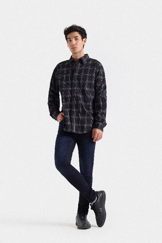 Men's Solid-Colored Shirts for VersatilityCheckered Shirt