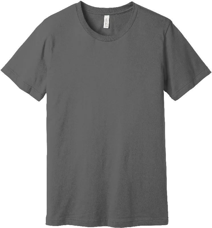 Men's Shirts with Patchwork SleevesBELLA+CANVAS Unisex Jersey Short Sleeve Tee - Asphalt Men's Shirts with Patchwork SleevesBELLA+CANVAS Unisex Jersey Short Sleeve Tee - Asphalt