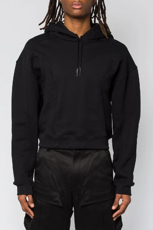 Men's Sports Pants for Active LifestylesMugler Heavy Fleece Hoodie in Black SS25