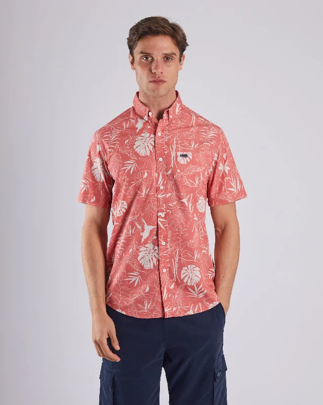 Men's Sleeveless Shirts for Summer ComfortGarner SS Shirt Faded Rose Print