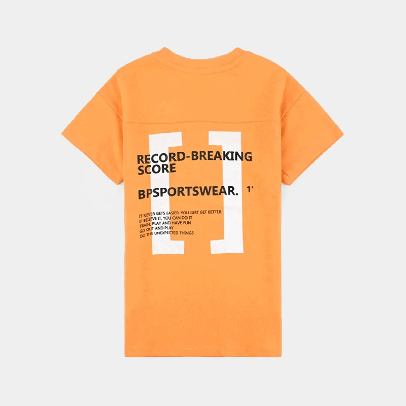 Men's Shirts with Pleated HemlinesBoys Jumbo Pique T-Shirt H/S Sports Wear-Blz.Orange Men's Shirts with Pleated HemlinesBoys Jumbo Pique T-Shirt H/S Sports Wear-Blz.Orange