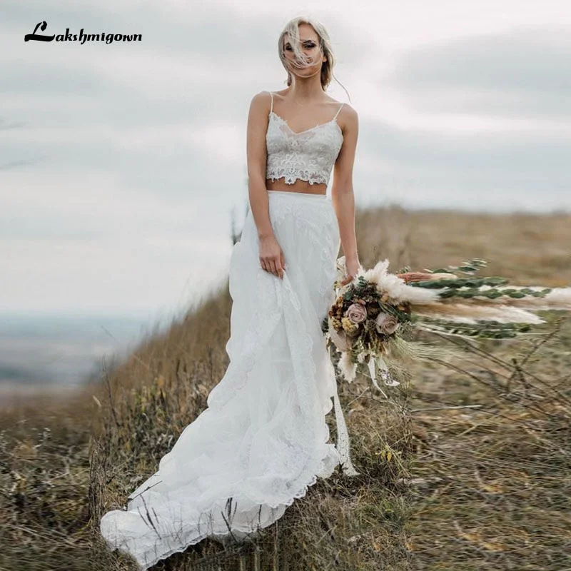 women's cocktail dressesRoycebridal Lakshmigown Two Pieces Elegant V-Neck Lace Backless Wedding Dress Simple Beach Sleeveless Bridal Gowns for woman Robe de mariee women's cocktail dressesRoycebridal Lakshmigown Two Pieces Elegant V-Neck Lace Backless Wedding Dress Simple Beach Sleeveless Bridal Gowns for woman Robe de mariee
