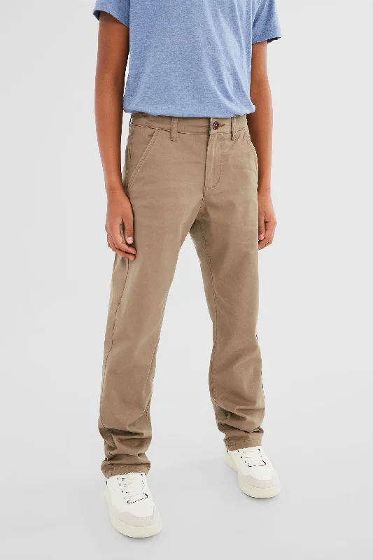 Baggy Cargo Men's JeansPantalon chino en twill brossé - Ado garçon