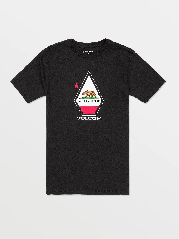 Wide-Leg Men's JeansCalifornia Short Sleeve Tee - Black