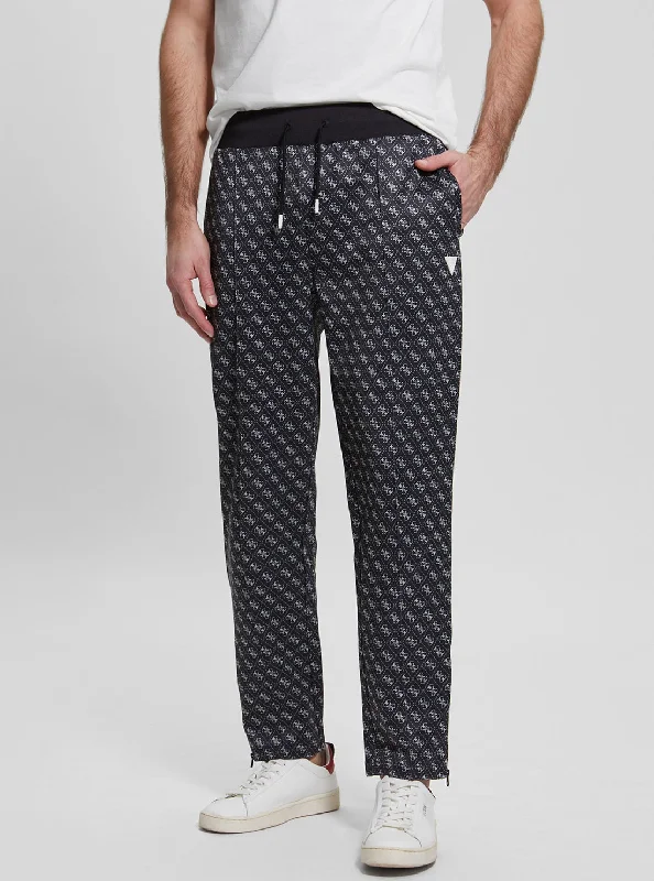 Men's Pants with Elastic CuffsEco Black Korbin Sweatpants