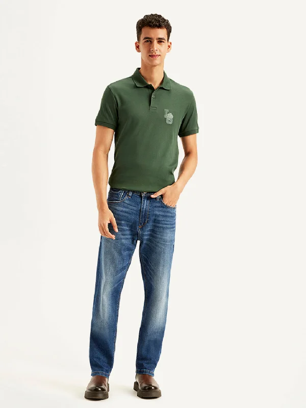 Designer Skinny Men's JeansMen's 505 Solid Blue Jeans
