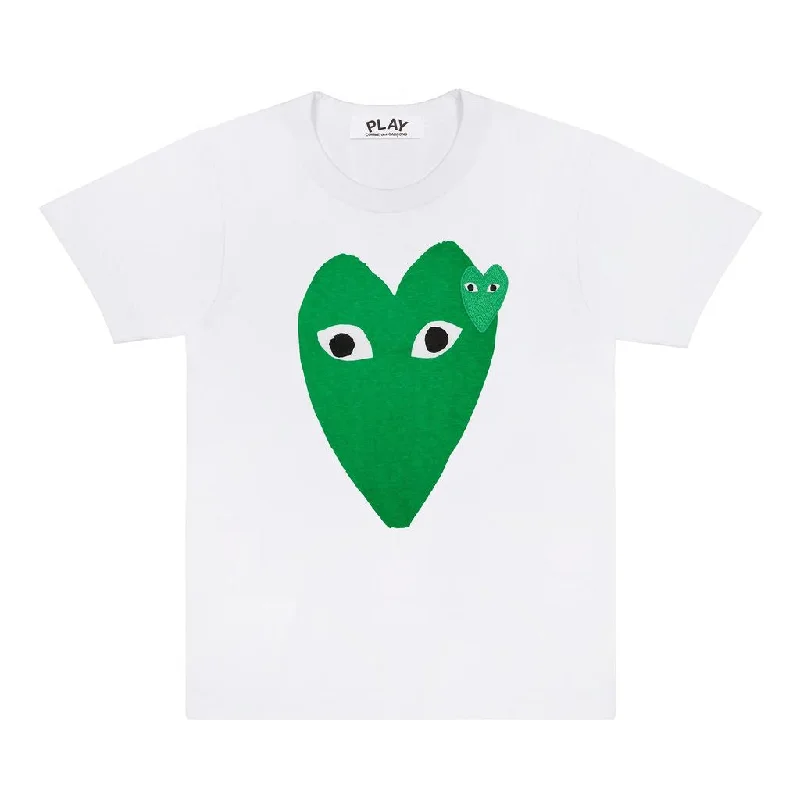 Layered Men's VestsWhite Play Double Heart T-Shirt
