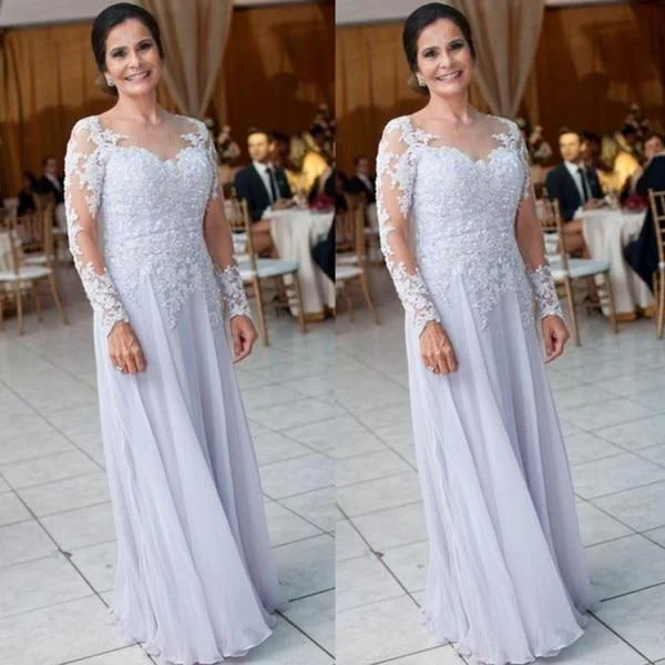 women's cold-shoulder dressesPlus size Chiffon Mother Of The Bride Dresses Illusion Long Sleeves Appliques Women Formal Wedding Guest Dresses Vestidos women's cold-shoulder dressesPlus size Chiffon Mother Of The Bride Dresses Illusion Long Sleeves Appliques Women Formal Wedding Guest Dresses Vestidos
