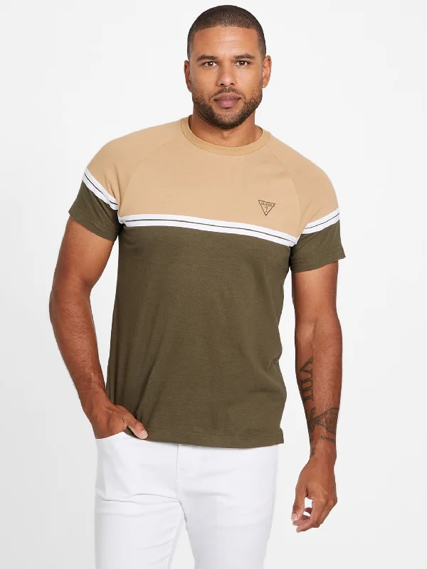 Men's Shirts with Geometric PatternsEco Kido Color-Block Tee