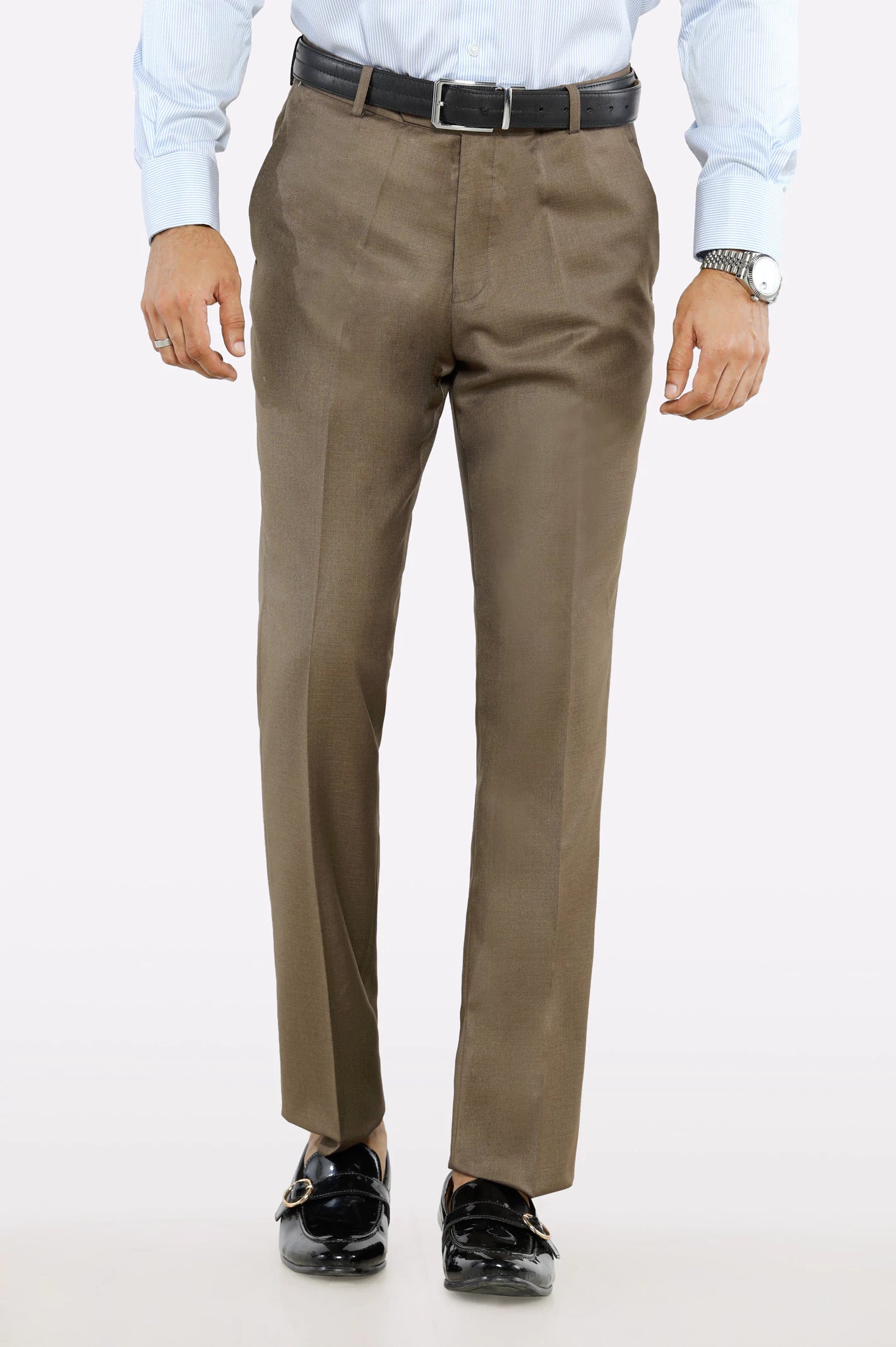 women's petite dressesKhaki Regular Fit Formal Trouser