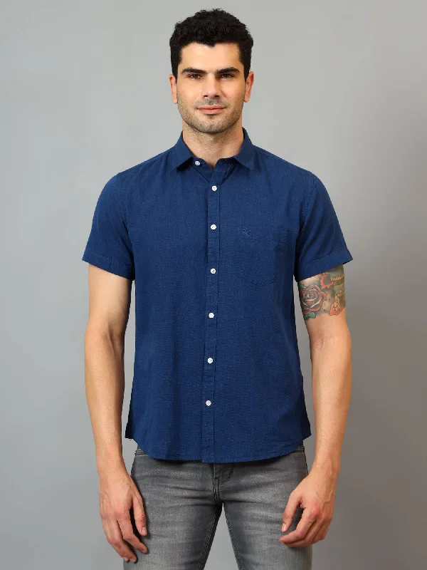 Men's Polo Shirts for Sports and Casual WearMen's Navy Blue Casual Plain Half sleeve Shirt Men's Polo Shirts for Sports and Casual WearMen's Navy Blue Casual Plain Half sleeve Shirt