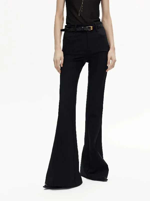Modern Men's JeansHigh Waist Stretch Flared Pants