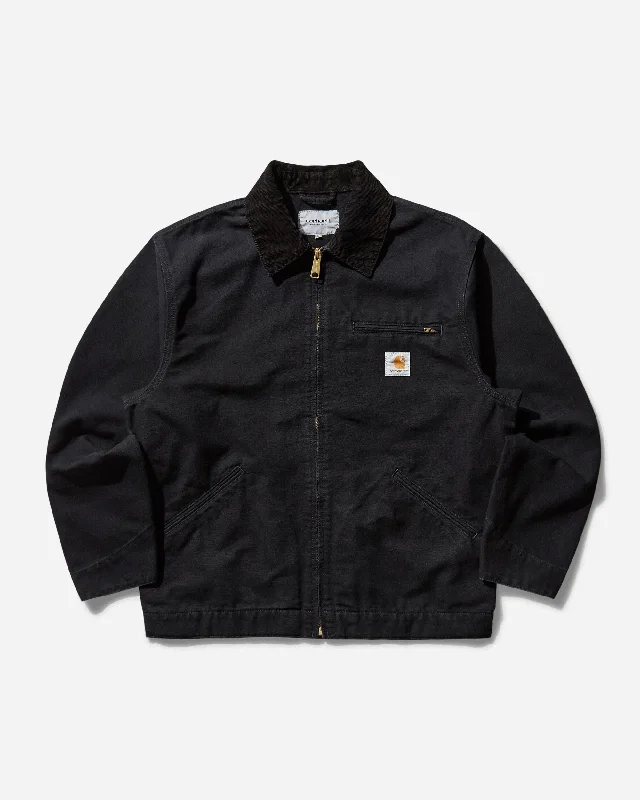 Men's Coats with Snap ButtonsMen's OG Detroit Jacket Black (Aged Canvas)