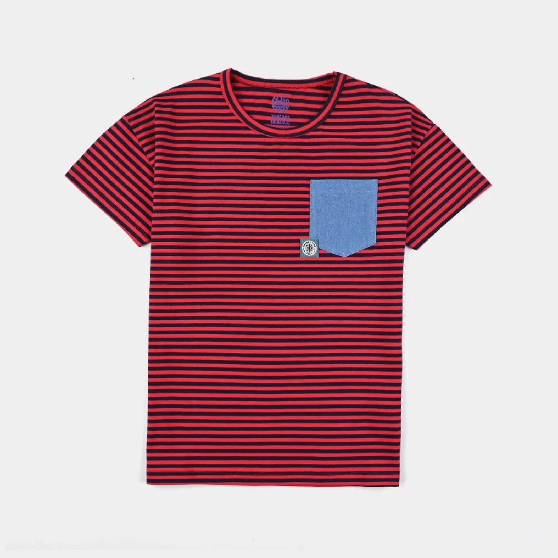 Men's Shirts with Floral PrintsBoys Yarn Dyed T-Shirt H/S SUMMER TIME