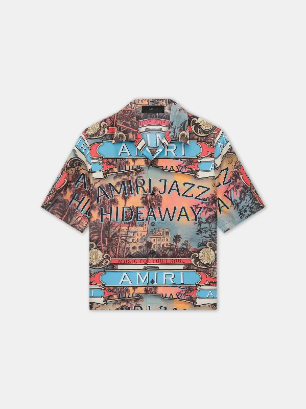 Men's Designer Shirts for a Statement PieceAMIRI JAZZ HIDEAWAY CAMP SHIRT - Multi