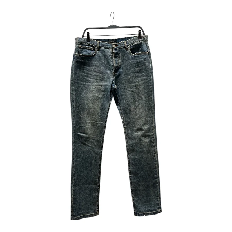Men's Jeans with a Destroyed LookA.P.C./Skinny Pants/32/Denim/BLU/DARK WASH