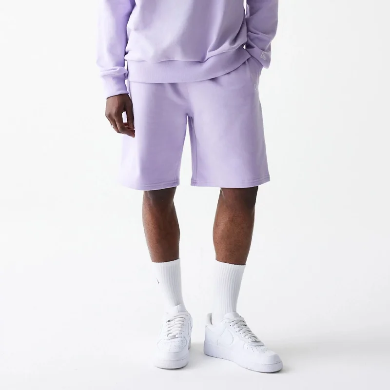 Men's Pants with SuspendersNew Era Essential Pastel Purple Oversized Shorts