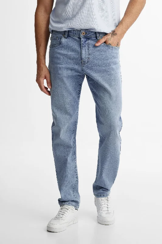 Zip-Fly Men's JeansJeans 5 poches jambe étroite en Lyocell - Homme