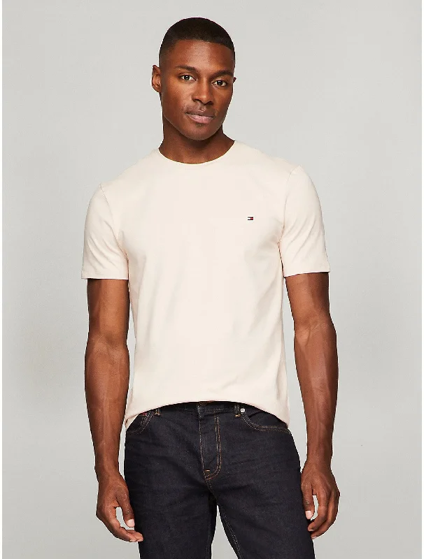 Men's Shirts with Embellished HemlinesTommy Hilfiger Men's Slim Fit Solid T-Shirt