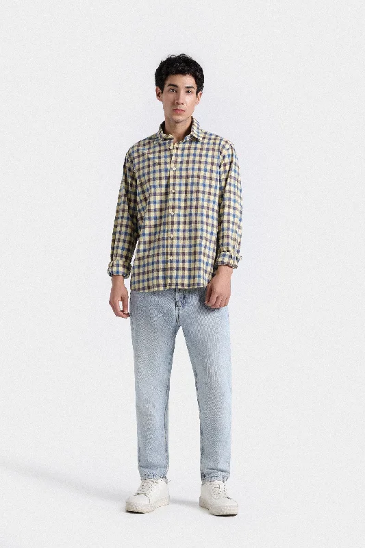 Lightweight Men's Poplin ShirtsCheckered Shirt