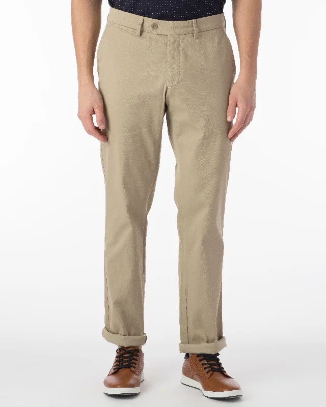 Men's Drawstring Pants for AdjustabilityBallin Pants - Atwater Pima Twill - True Khaki