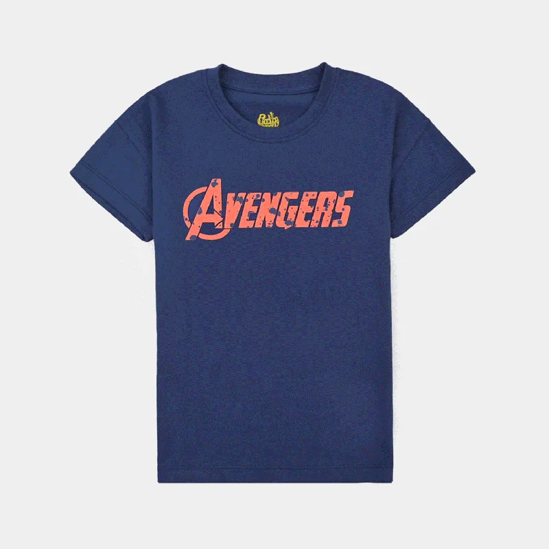 Casual Men's T-ShirtsBoys Cotton Jersey T-Shirt H/S-Navy Blue