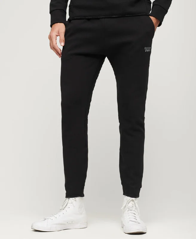 Warm Men's Fleece-Lined PantsSport Tech Tapered Joggers | Black