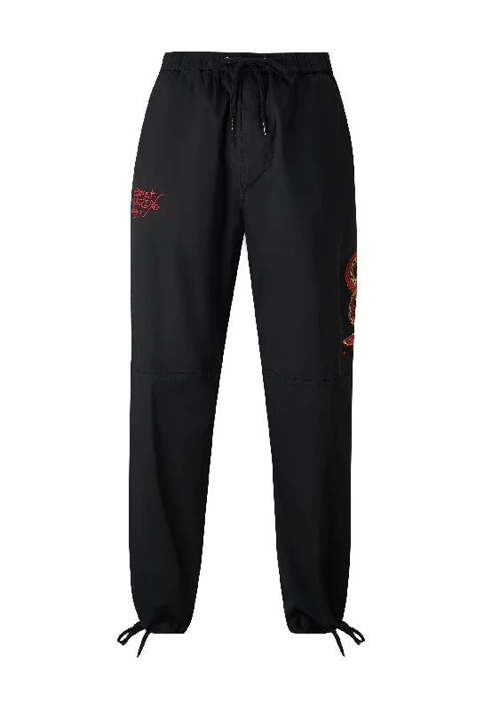 Men's Pants with Slant PocketsMens Snake-Viper Woven Tech Trouser - Black