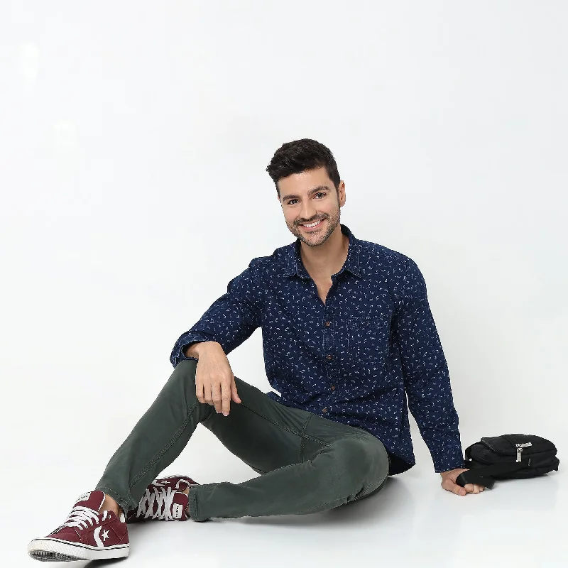 Men's Custom-Fit Shirts for a Personalized LookRegular Fit Printed Shirt