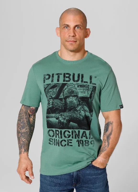 Men's Shirts with Double-Breasted DesignsMen's T-Shirt DRIVE - Mint