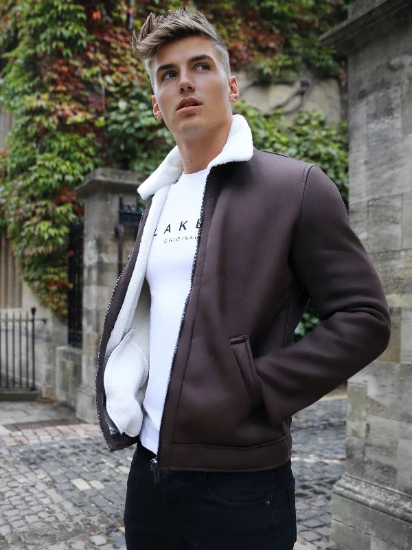 Trendy Men's Anorak JacketsCulver Aviator Jacket - Brown