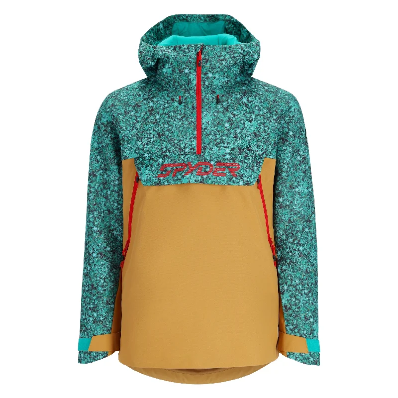 Men's Coats with Quick-Dry FabricMens All Out Anorak - Maple Haze Teal Green