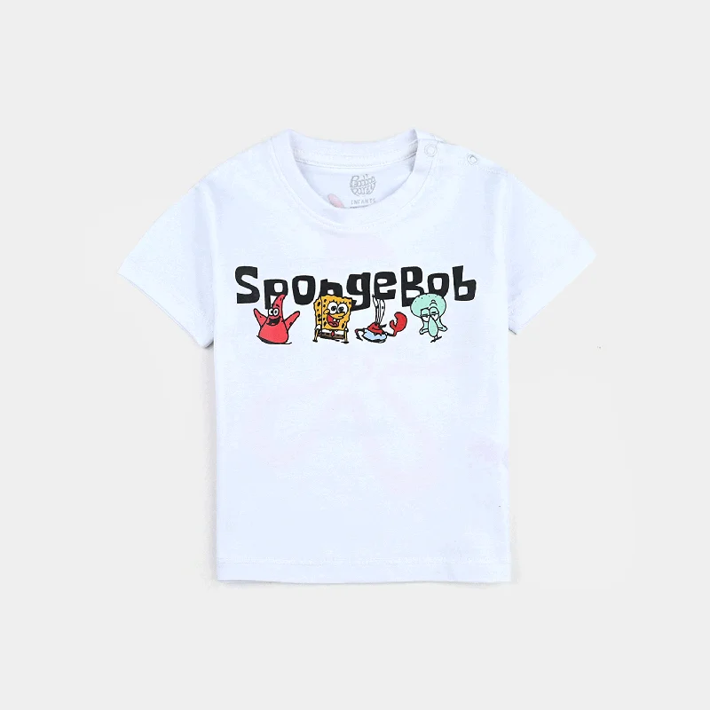 Men's Shirts with Chest PocketsInfant Boys Cotton Jersey T-Shirt Sponge Bob