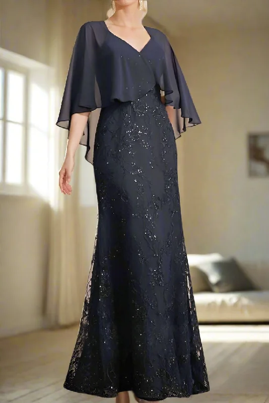women's satin dressesA-Line Floor Length Chiffon Mother of the Bride Dress