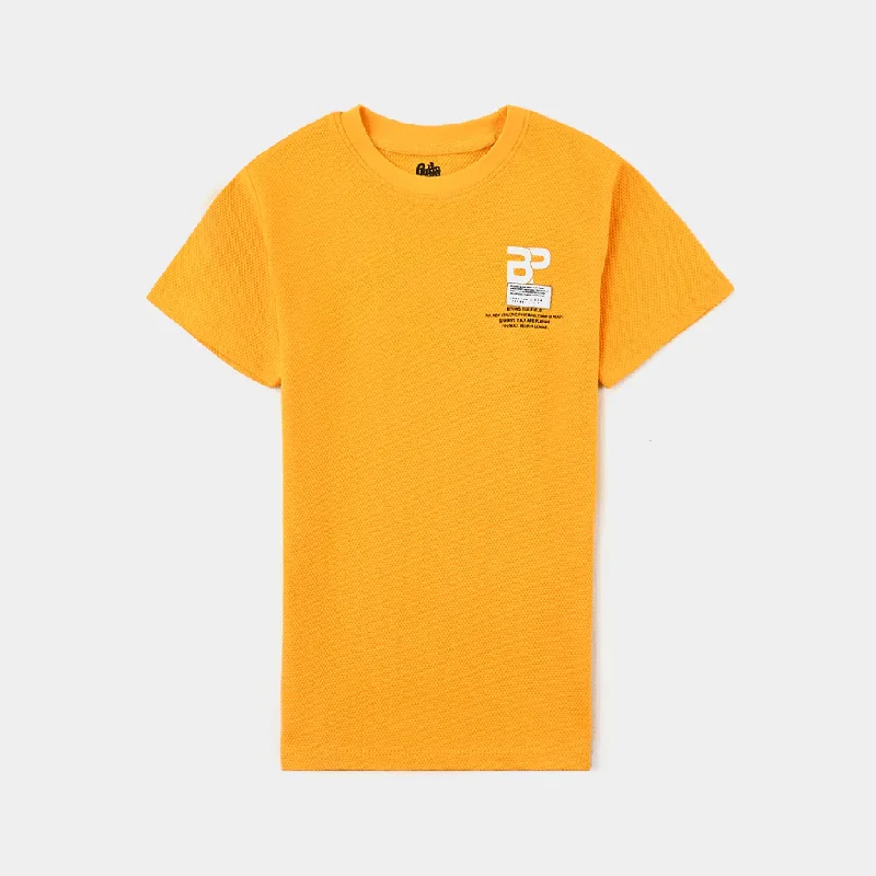 Men's Shirts with Patch PocketsBoys Jumbo Pique T-Shirt H/S Let's Play Football-Citrus Men's Shirts with Patch PocketsBoys Jumbo Pique T-Shirt H/S Let's Play Football-Citrus