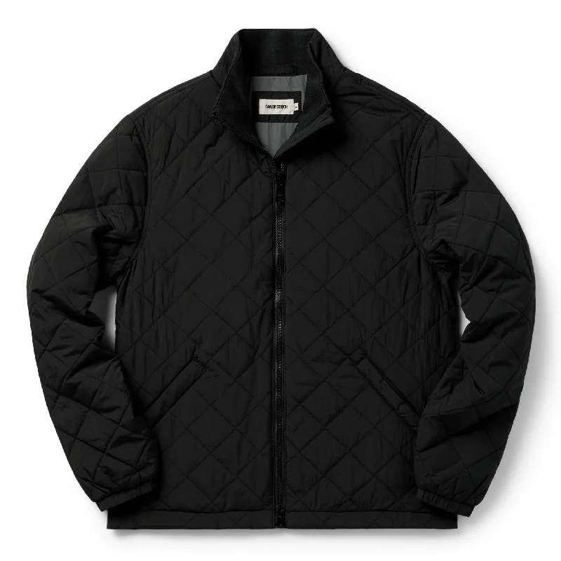 Men's Coats with Wind-Resistant FabricThe Vertical Jacket in Black