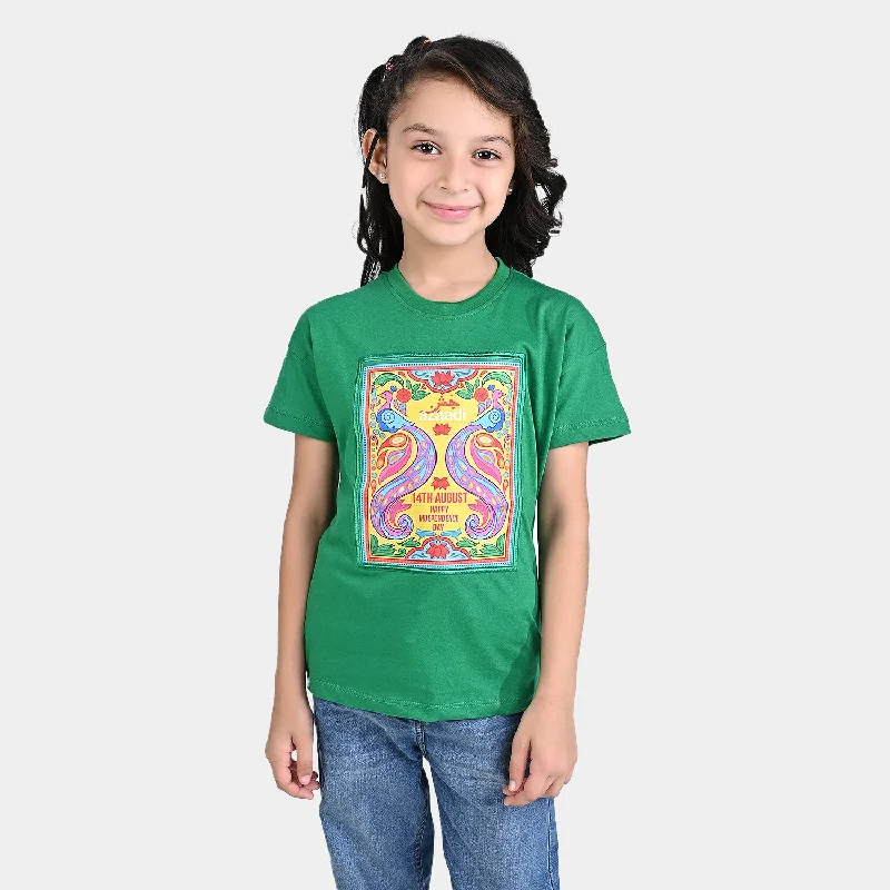 Men's Shirts for Beach OutingsGirls Poly Cotton Jersey T-Shirt H/S Truck Art-Fern Green Men's Shirts for Beach OutingsGirls Poly Cotton Jersey T-Shirt H/S Truck Art-Fern Green