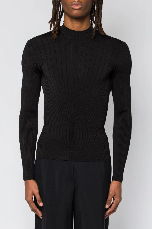 Men's Pants with Antimicrobial TreatmentMugler Engineered Rib Pullover SS25